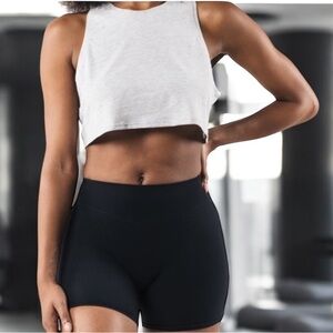 Alphalete OT CROP TEE Sz XS Gray‎